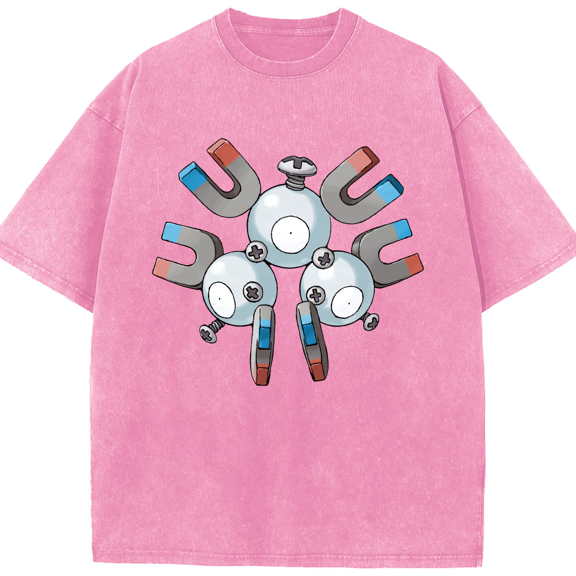 （画像用） ポケットモンスター Pokémon 綿100% ヴィンテージ風 半袖Tシャツ（フロントプリント）